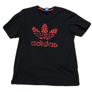 ✖️SOLD✖️Adidas plant logo shirt black/red leaped